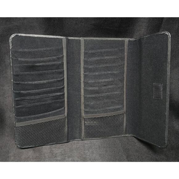 Leather Sun Visor CD Organizer Storage Wallet Sleeve Holder Holds 20 CD's - Picture 3 of 14